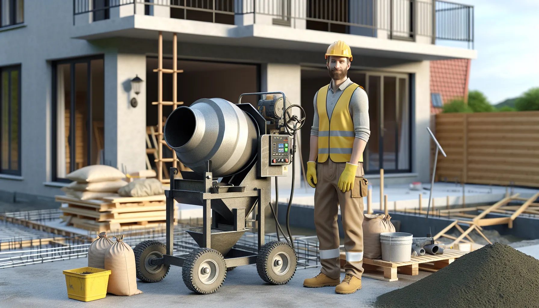 Hvordan velge riktig betongblander til sm&aring; byggeprosjekter &ndash; tips for et vellykket resultat &ndash; illustrasjon 1