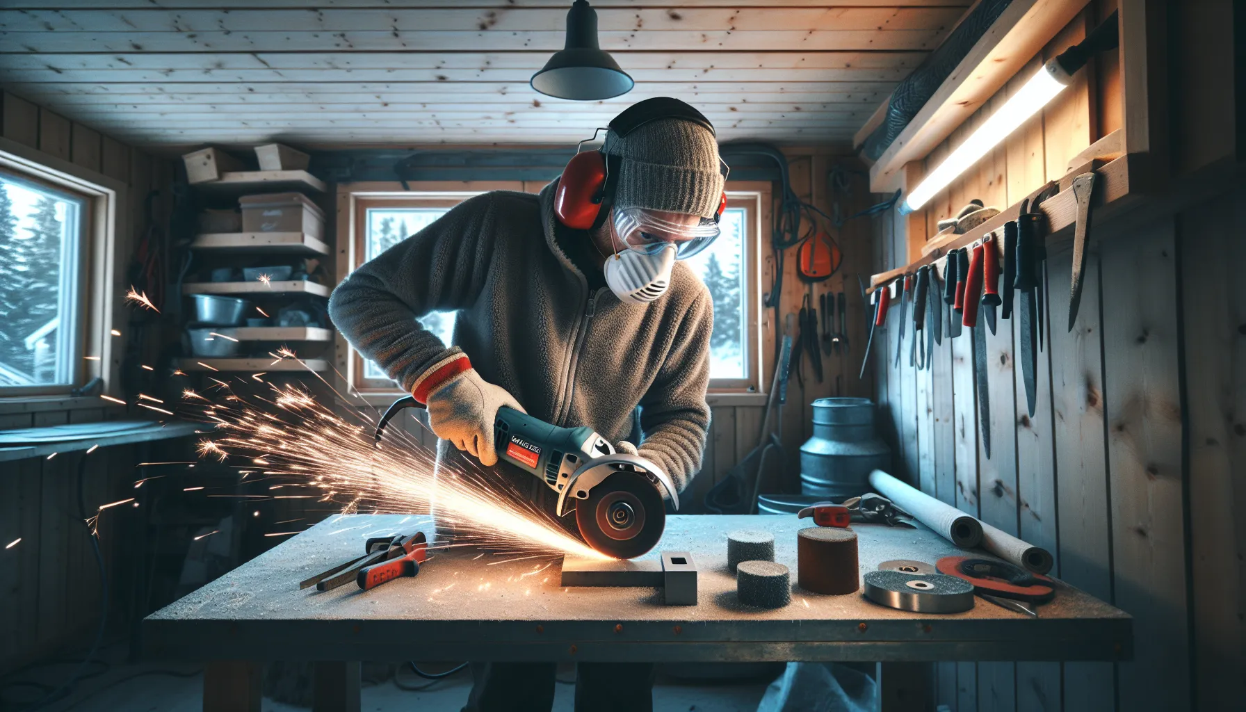 Hvordan bruke en vinkelsliper for ulike materialer – illustrasjon